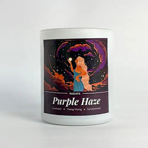 Purple Haze- Lavender & Ylang-Ylang Soy Wax Scented Candle