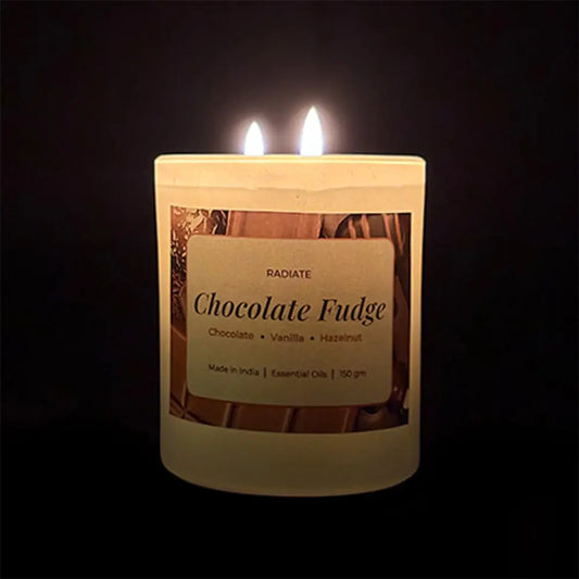 Chocolate fudge & Vanilla Soy Wax Scented Candle
