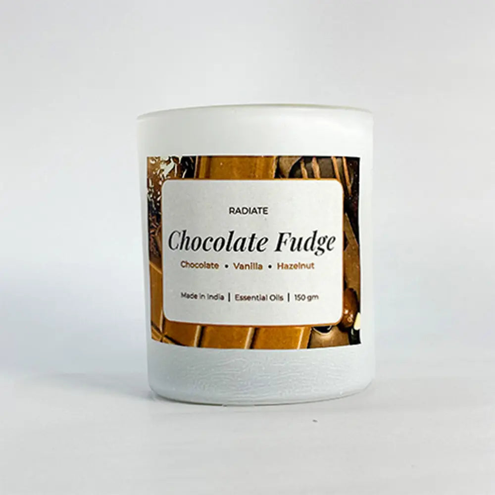 Chocolate fudge & Vanilla Soy Wax Scented Candle