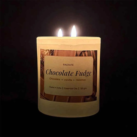 Chocolate fudge & Vanilla Soy Wax Scented Candle