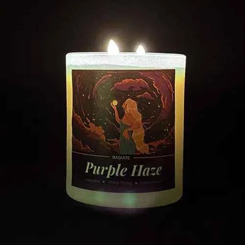 Purple Haze- Lavender & Ylang-Ylang Soy Wax Scented Candle