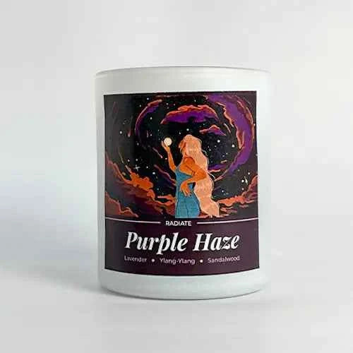 Purple Haze- Lavender & Ylang-Ylang Soy Wax Scented Candle