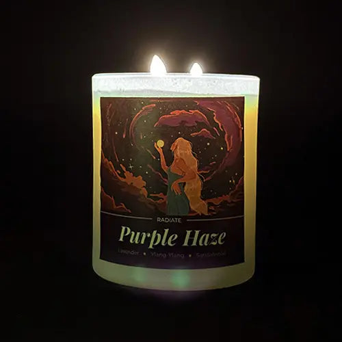 Purple Haze- Lavender & Ylang-Ylang Soy Wax Scented Candle
