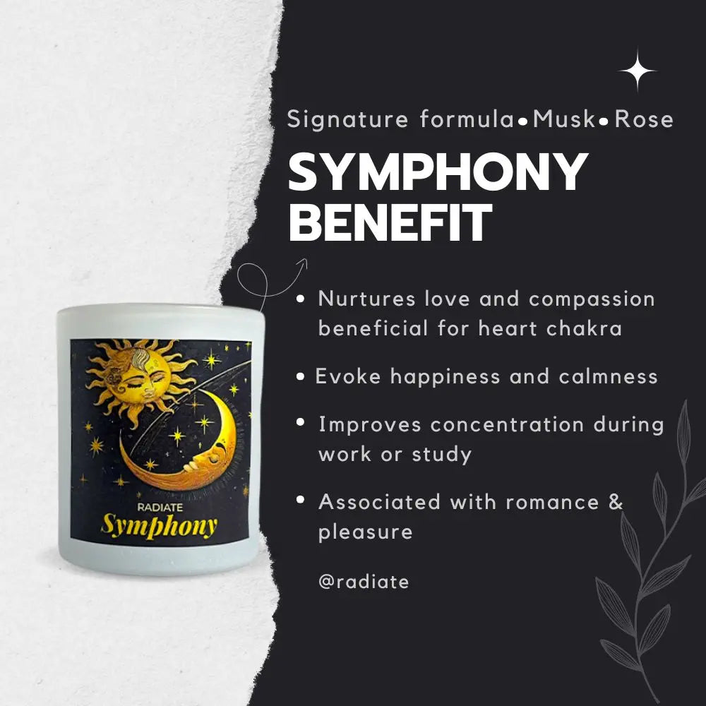 Symphony: Musk Rose Soy Wax Scented Candle