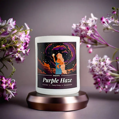 Purple Haze- Lavender & Ylang-Ylang Soy Wax Scented Candle